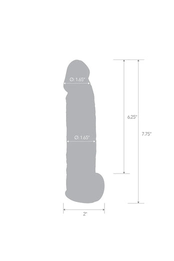 Blue Line - Super Real Penis Extension Sleeve With Ball Strap - Stag Shop