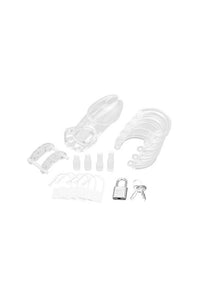 Thumbnail for Blue Line - Acrylic See Thru Chastity Cage