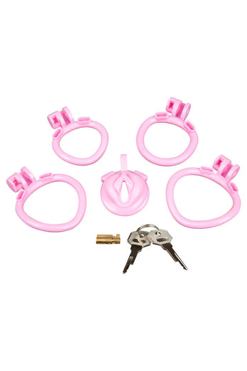 Blue Line - Bitchboy Mini Chastity Cage With Pussy Shape - Stag Shop