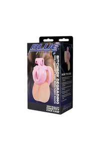 Thumbnail for Blue Line - Bitchboy Mini Chastity Cage With Pussy Shape