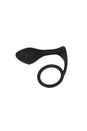 Electric Eel - Blue Line - Cock Ring With P-Spot Plug - Black - Stag Shop