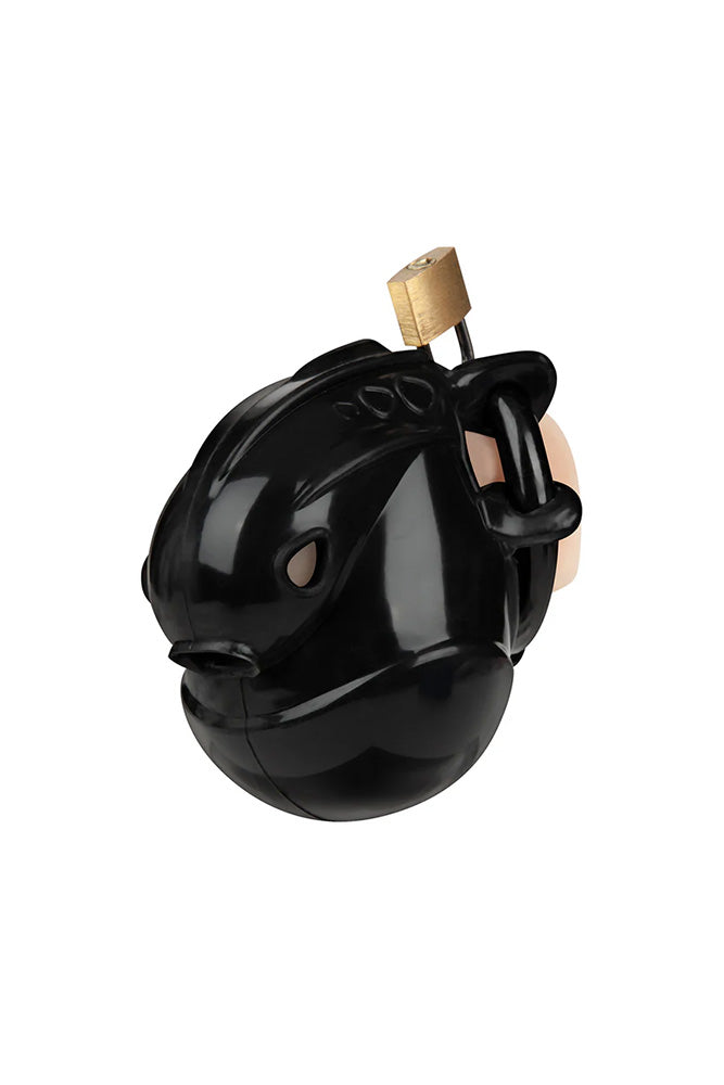 Blue Line - Full Restraint Silicone Cock & Balls Chastity Device - Stag Shop