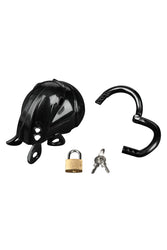 Blue Line - Full Restraint Silicone Cock & Balls Chastity Device - Stag Shop