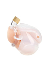 Blue Line - Full Restraint Silicone Cock & Balls Chastity Device - Stag Shop