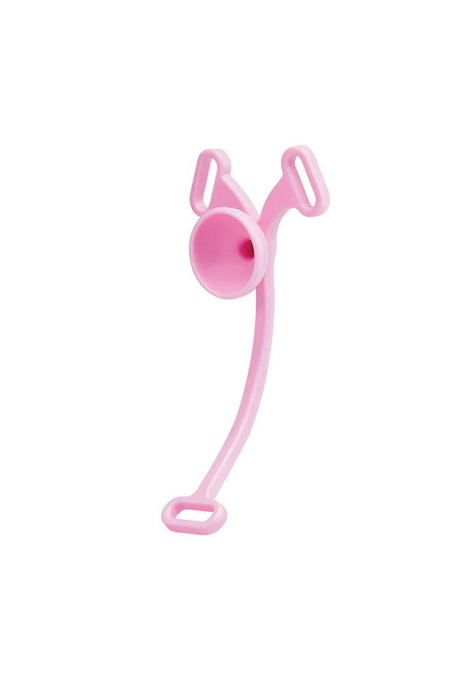 Blue Line - Piss-thru Flying “V” Male To Female No Nub Feminizer Transformation Device