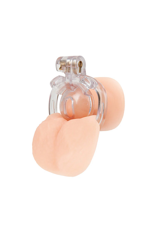Blue Line - Acrylic See Thru Mini Cock Micro Chastity Cage - Stag Shop