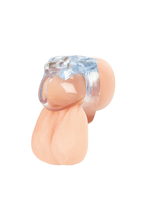 Blue Line - Small Dick Acrylic Mini Chastity Cage - Stag Shop