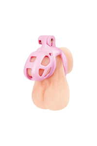 Thumbnail for Blue Line - Small Pink Humiliation Acrylic Prisoner Cock Cage