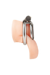 Blue Line - Stainless Steel Inverted Micro Jail Time Chastity Cage - Stag Shop