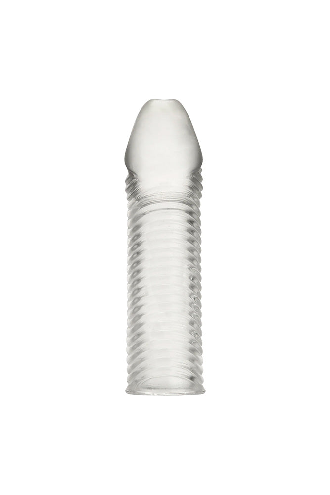 Electric Eel - Blue Line - 6.5" Wavy Ribbed Penis Extension - Stag Shop