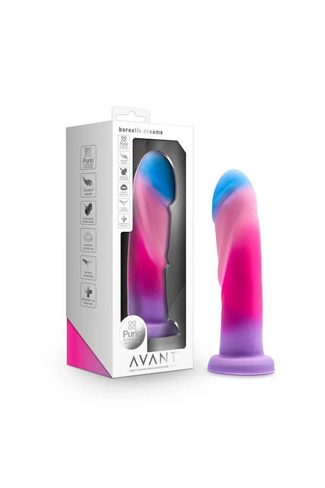 Blush Novelties - Avant - Borealis 7.5" Dildo - Multicolor - Stag Shop