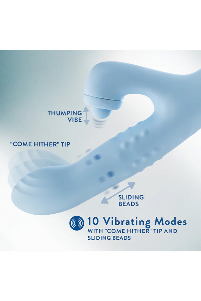 Blush Novelties - Devin Rabbit Vibrator With Sliding Beads