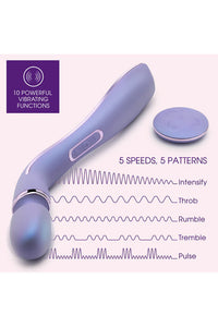 Thumbnail for Blush Novelties - Wellness - Eternal Vibrating Massage Wand With Remote Control - Stag Shop