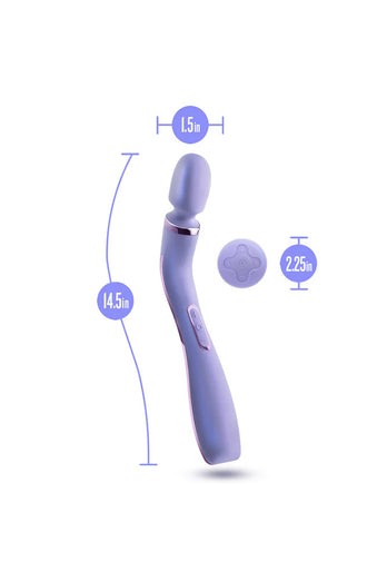 Blush Novelties - Wellness - Eternal Vibrating Massage Wand With Remote Control - Stag Shop