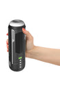 Blush Novelties - M for Men - Master Blaster Vibrating & Sucking Masturbator - Black/White - Stag Shop