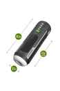 Blush Novelties - M for Men - Master Blaster Vibrating & Sucking Masturbator - Black/White - Stag Shop