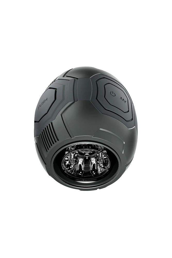 Blush Novelties - M for Men - Dome X - Vibrating Automatic Masturbator - Black/Clear - Stag Shop