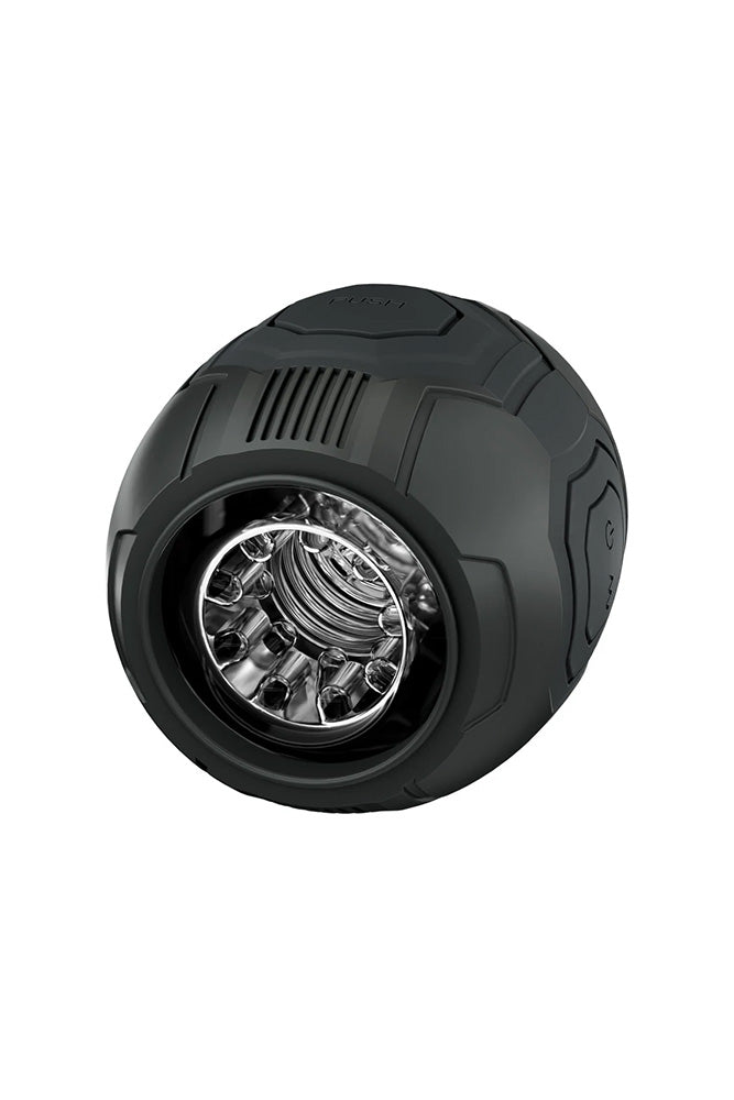 Blush Novelties - M for Men - Dome X - Vibrating Automatic Masturbator - Black/Clear - Stag Shop