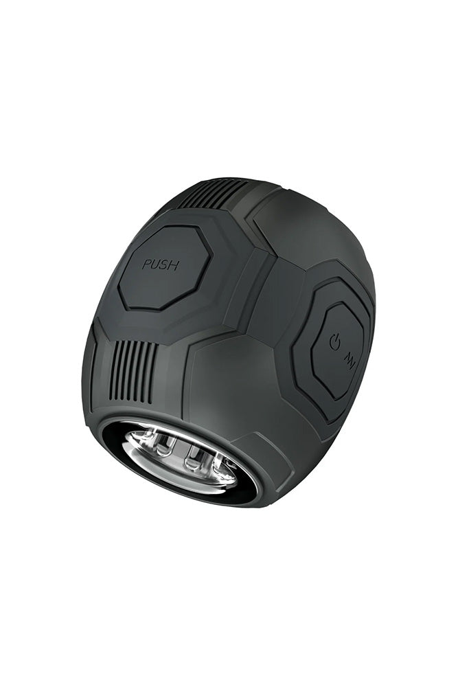 Blush Novelties - M for Men - Dome X - Vibrating Automatic Masturbator - Black/Clear - Stag Shop