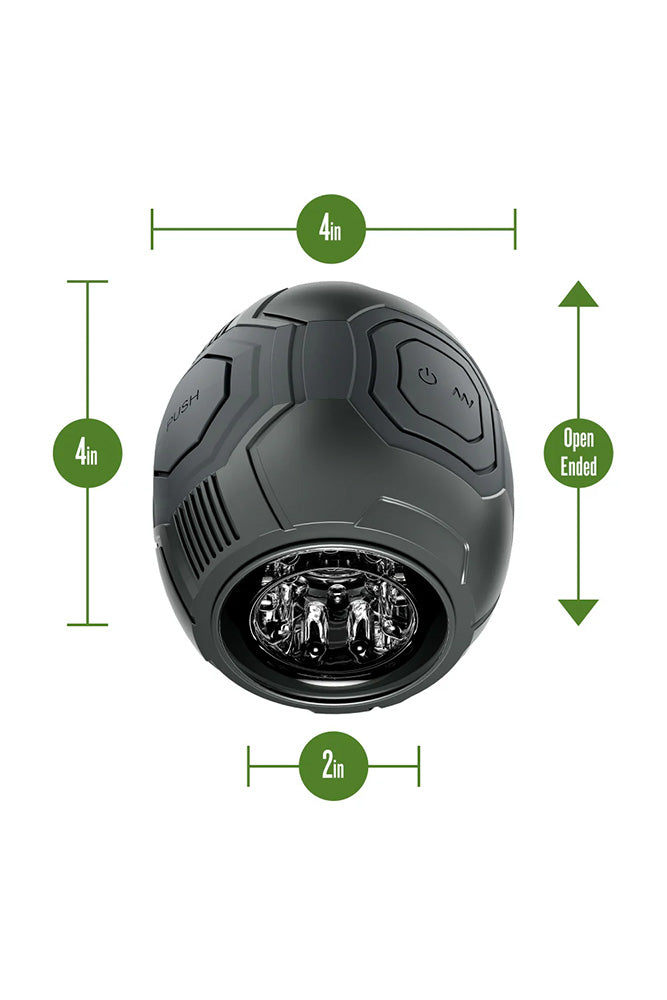 Blush Novelties - M for Men - Dome X - Vibrating Automatic Masturbator - Black/Clear - Stag Shop