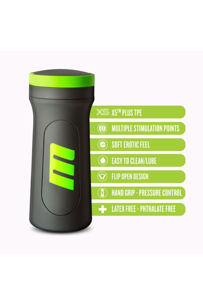 Blush Novelties - M for Men - M2 Superior Stroker - Black/Green - Stag Shop