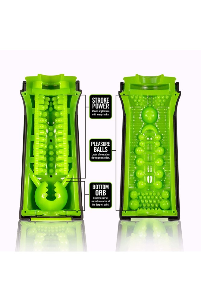 Blush Novelties - M for Men - M2 Superior Stroker - Black/Green - Stag Shop
