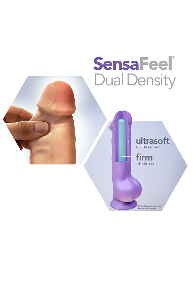 Blush Novelties - Au Naturel - 8 Inch Sensa Feel Dildo - Latin - Stag Shop