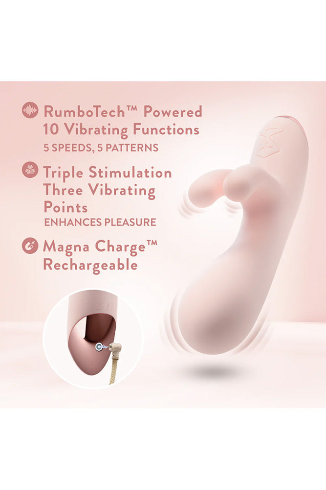 Blush Novelties - Elora Rabbit Vibrator - Pink - Stag Shop