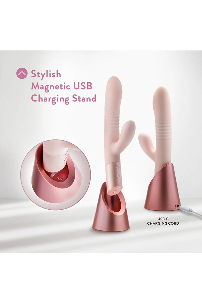 Blush Novelties - Fraya Thrusting Rabbit Vibrator - Pink - Stag Shop