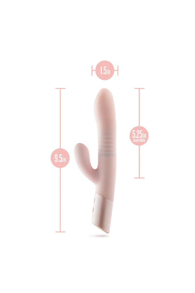 Blush Novelties - Fraya Thrusting Rabbit Vibrator - Pink - Stag Shop