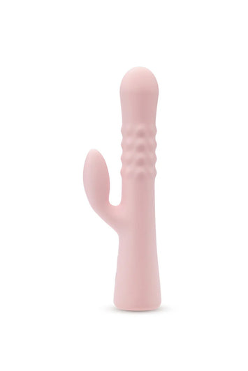 Blush Novelties - Jaymie Rabbit Vibrator With Pulsating Shaft - Pink - Stag Shop