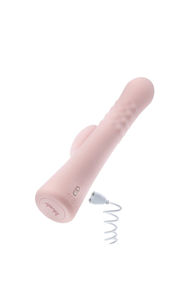 Blush Novelties - Jaymie Rabbit Vibrator With Pulsating Shaft - Pink - Stag Shop