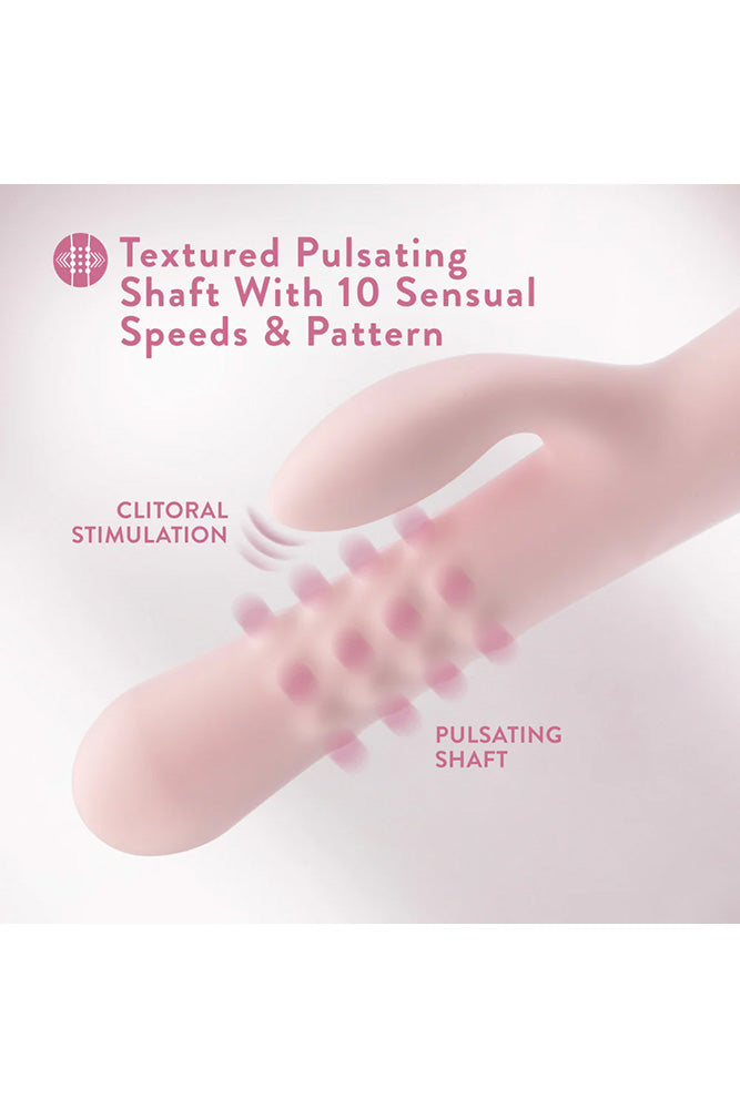 Blush Novelties - Jaymie Rabbit Vibrator With Pulsating Shaft - Pink - Stag Shop