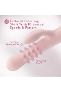 Thumbnail for Blush Novelties - Jaymie Rabbit Vibrator With Pulsating Shaft - Pink