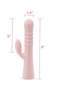 Blush Novelties - Jaymie Rabbit Vibrator With Pulsating Shaft - Pink - Stag Shop
