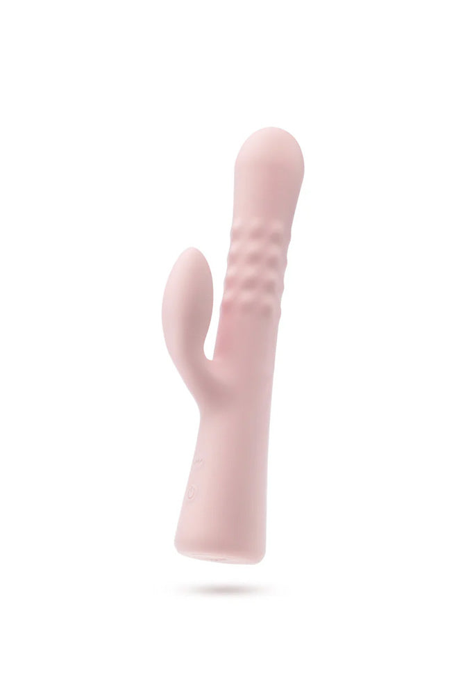 Blush Novelties - Jaymie Rabbit Vibrator With Pulsating Shaft - Pink
