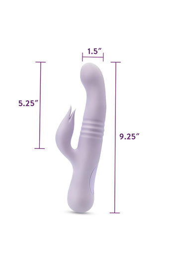 Blush Novelties - Rylee Thrusting Rabbit Vibrator - Lavender - Stag Shop