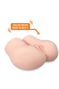 Thumbnail for Blush Novelties - X5 Go Deep Realistic Beige Vibrating Masturbator - Stag Shop