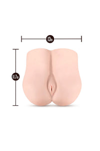 Thumbnail for Blush Novelties - X5 Go Deep Realistic Beige Vibrating Masturbator - Stag Shop