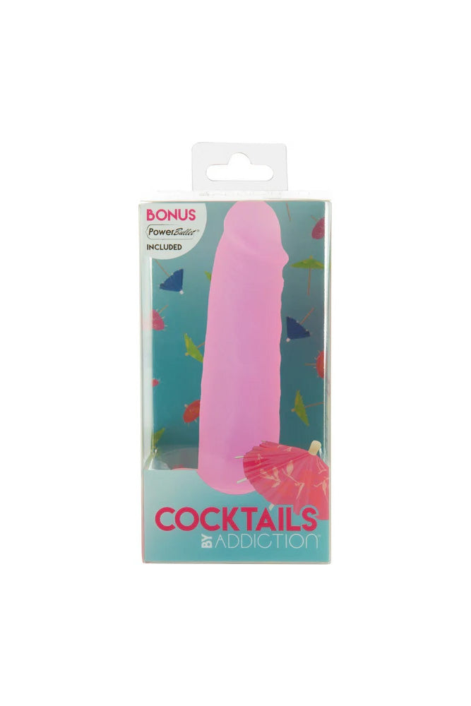 Addiction - Cocktails - 5.5 inch Silicone Dong - Purple Cosmo - Stag Shop