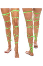 BodyZone - Tie Up Strappy Leg Garters - 1040 - Various Colors - Stag Shop