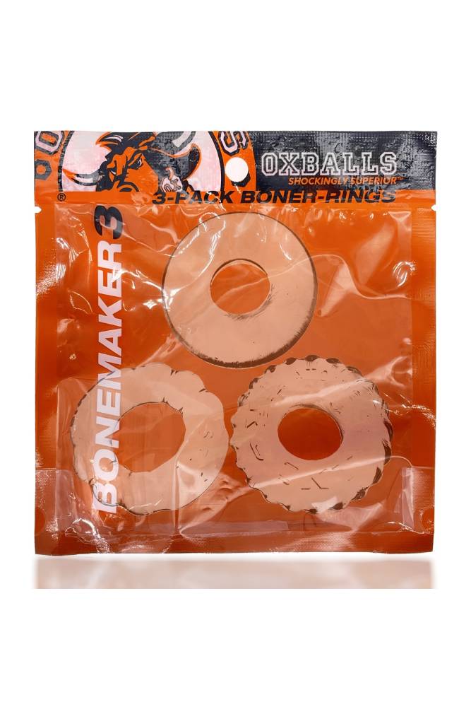 Oxballs - Bonemaker Rings 3pk - Clear - Stag Shop