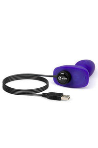 Thumbnail for b-Vibe - Rimming Butt Plug Petite - Purple - Stag Shop