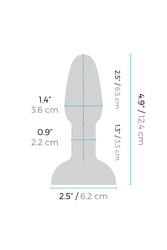 b-Vibe - Rimming Butt Plug Petite - Purple - Stag Shop