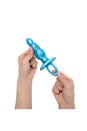 b-Vibe - Butties - Bounce Beaded Silicone Anal Plug - Blue - Stag Shop