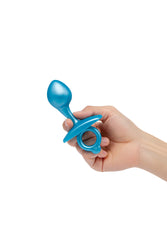 b-Vibe - Butties - Bulb Silicone Prostate Plug - Blue - Stag Shop