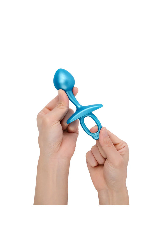 b-Vibe - Butties - Bulb Silicone Prostate Plug - Blue - Stag Shop
