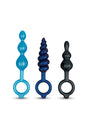 b-Vibe - Butties - Beaded Butties Bundle 3-Piece Anal Plug Set - Multicolour - Stag Shop
