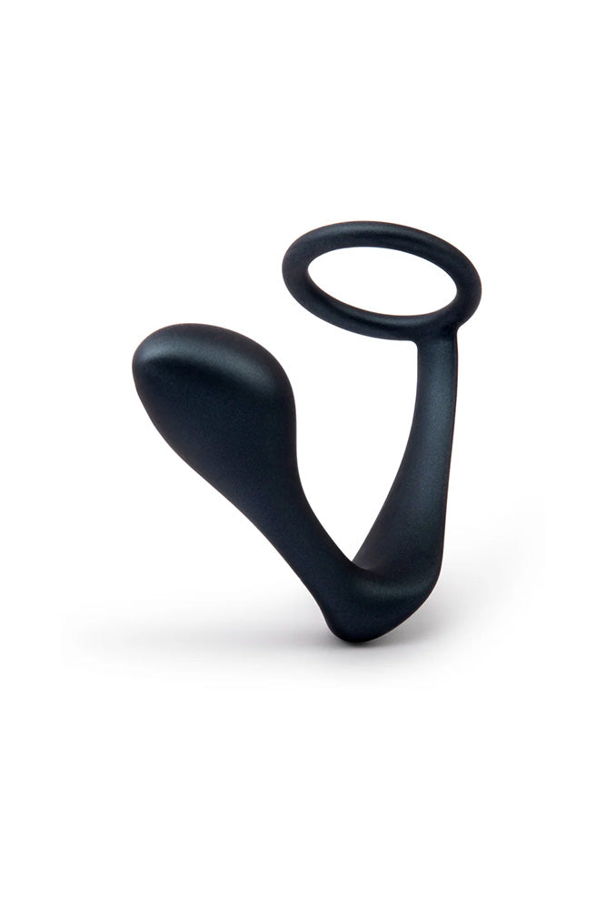 b-Vibe - Butties - Ringer Silicone C-Ring & Prostate Plug - Black - Stag Shop