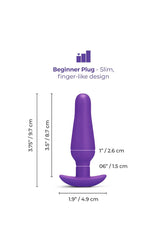 b-Vibe - Butties - Rookie Silicone Anal Plug - Stag Shop